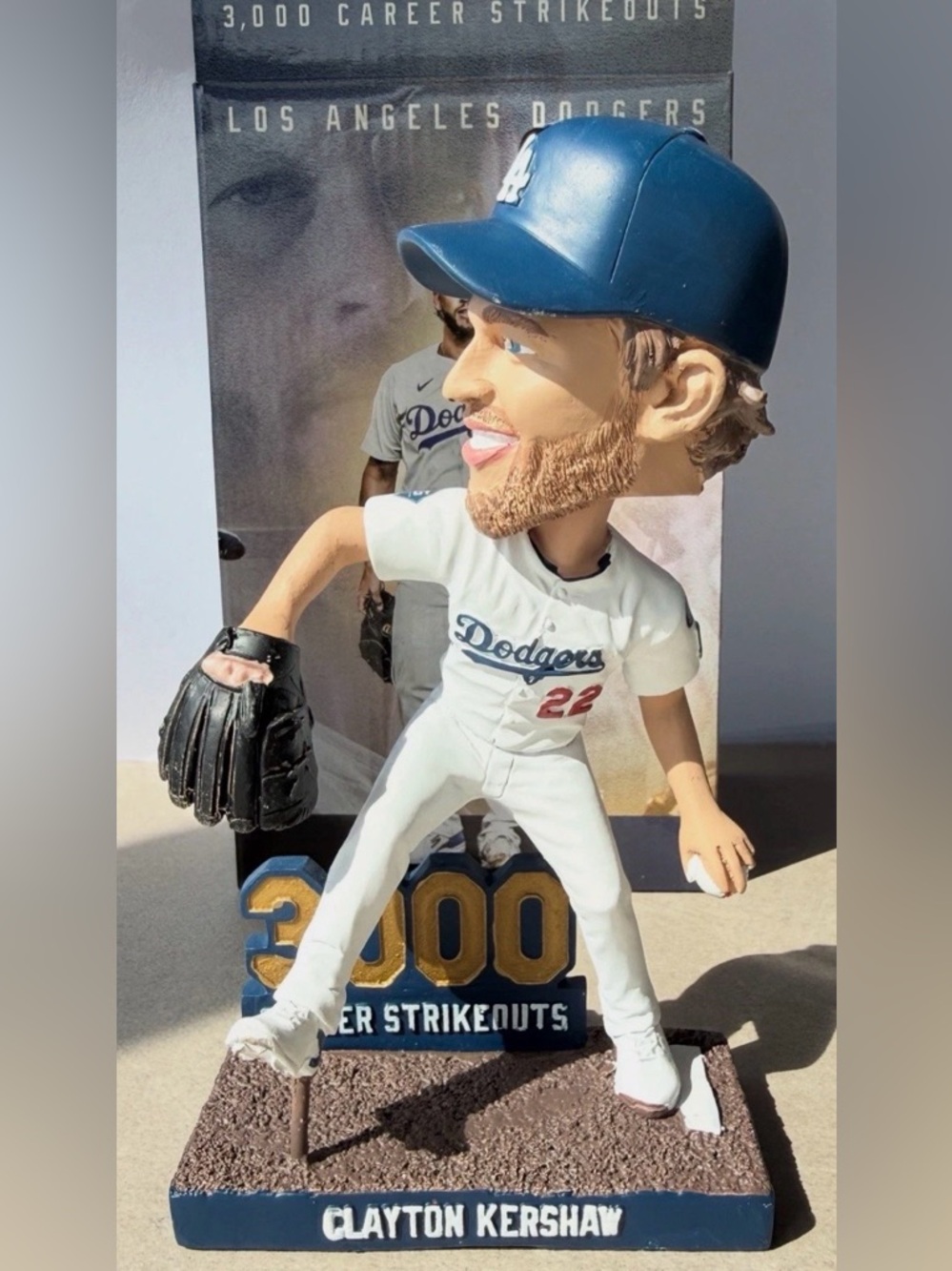 #22 Dodgers Clayton Kershaw Bobblehead